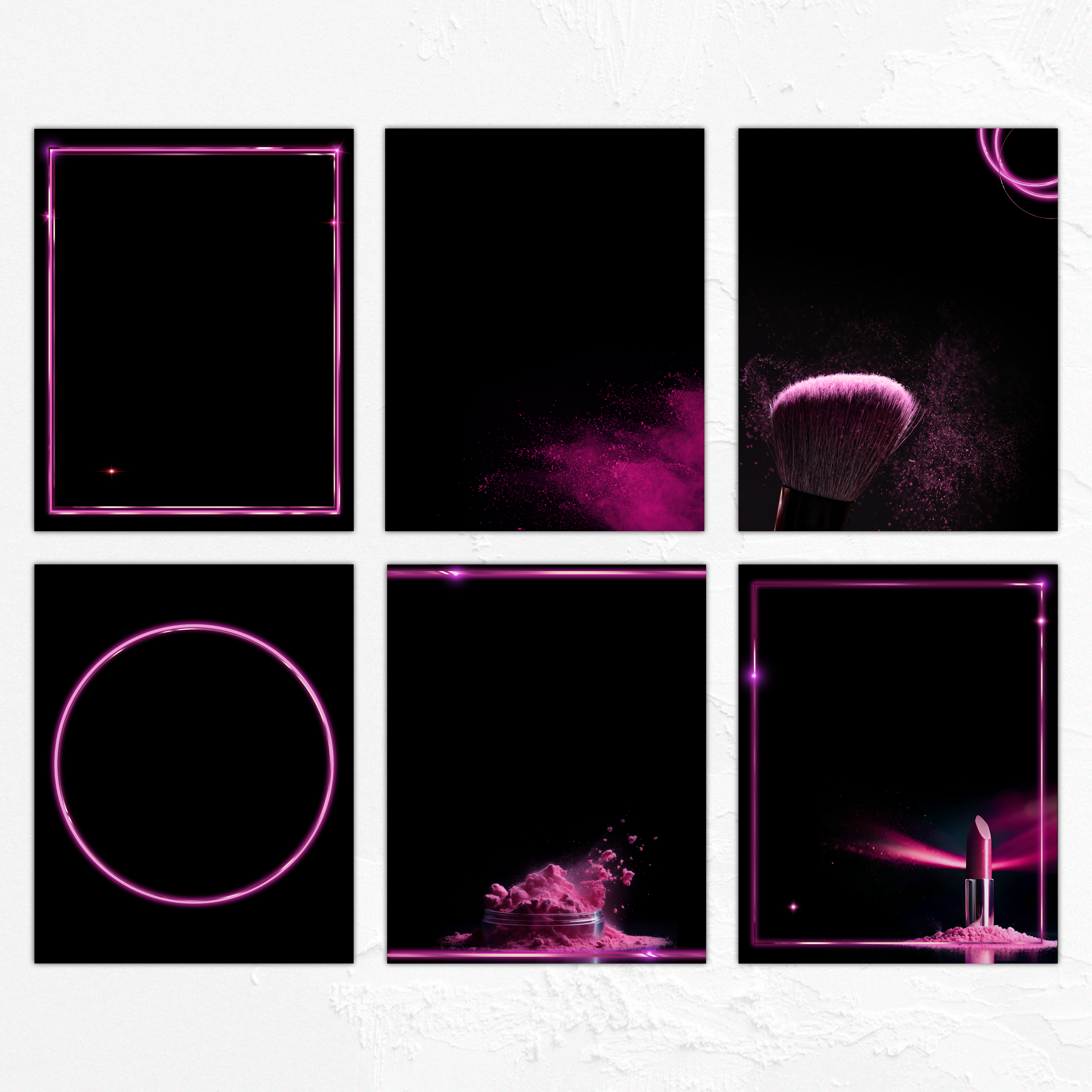 Paczka szablonów na social media - neonowy róż - obrazek 5