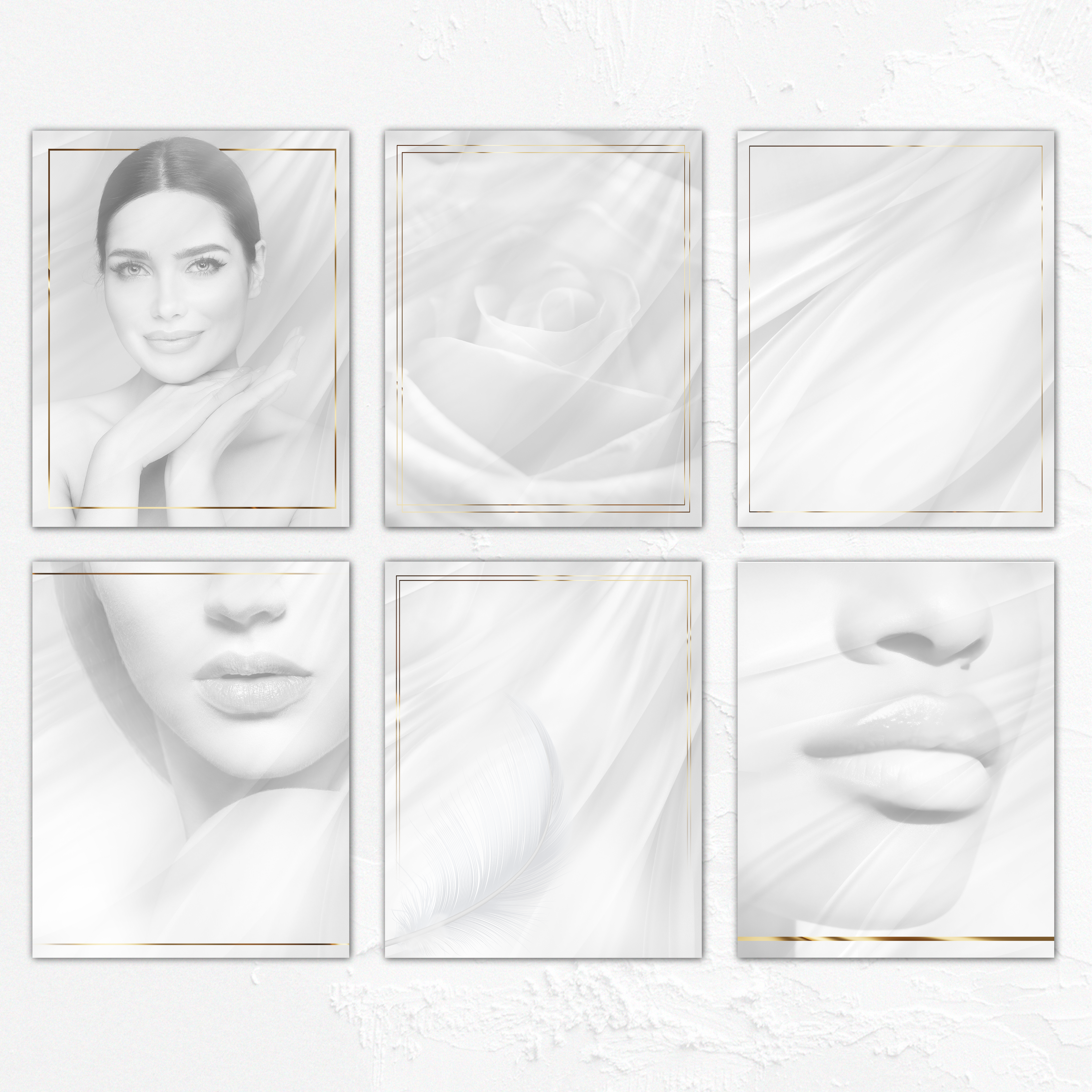 Paczka szablonów na social media - biel ze złotem - obrazek 5