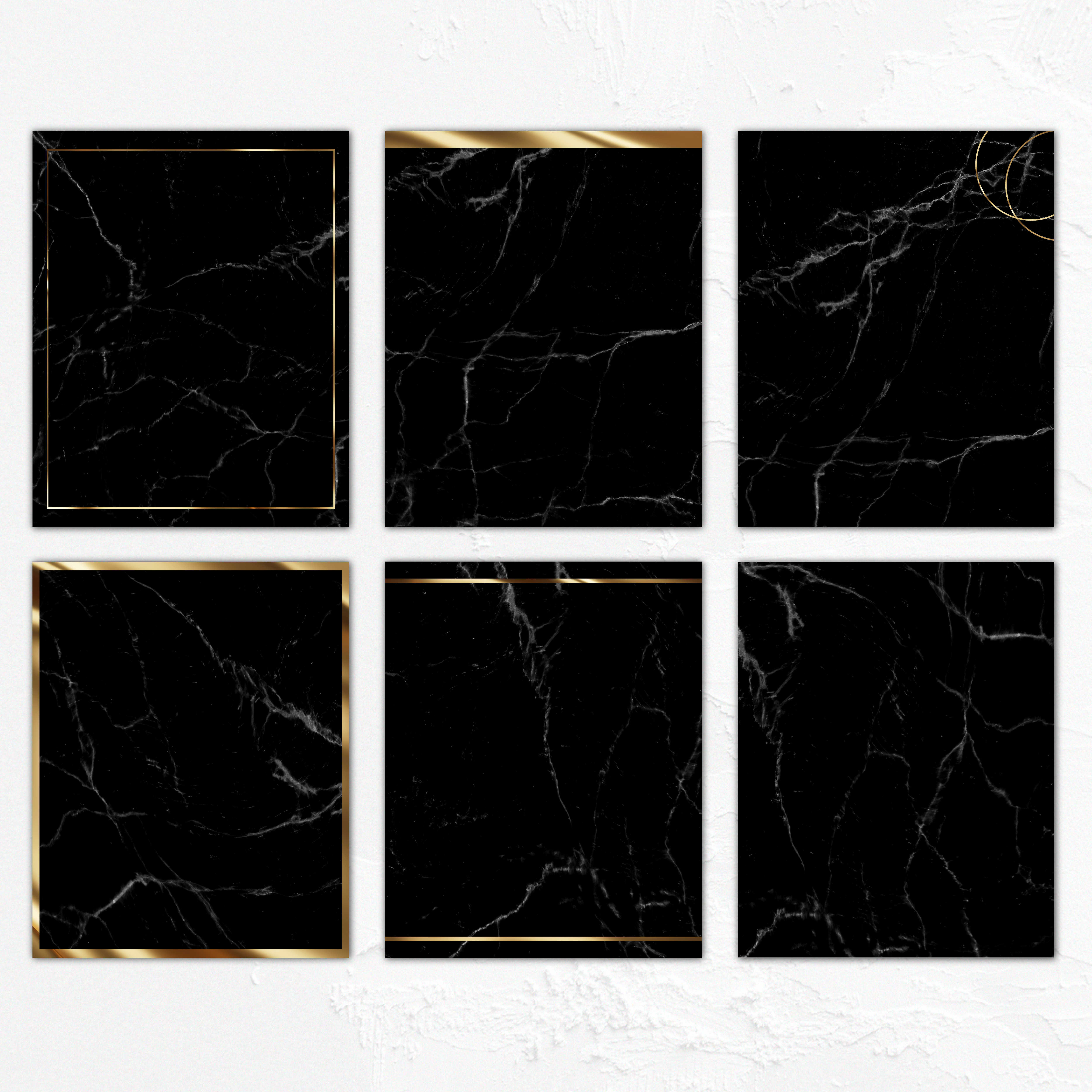 Paczka szablonów na social media - czarny marmur - obrazek 5