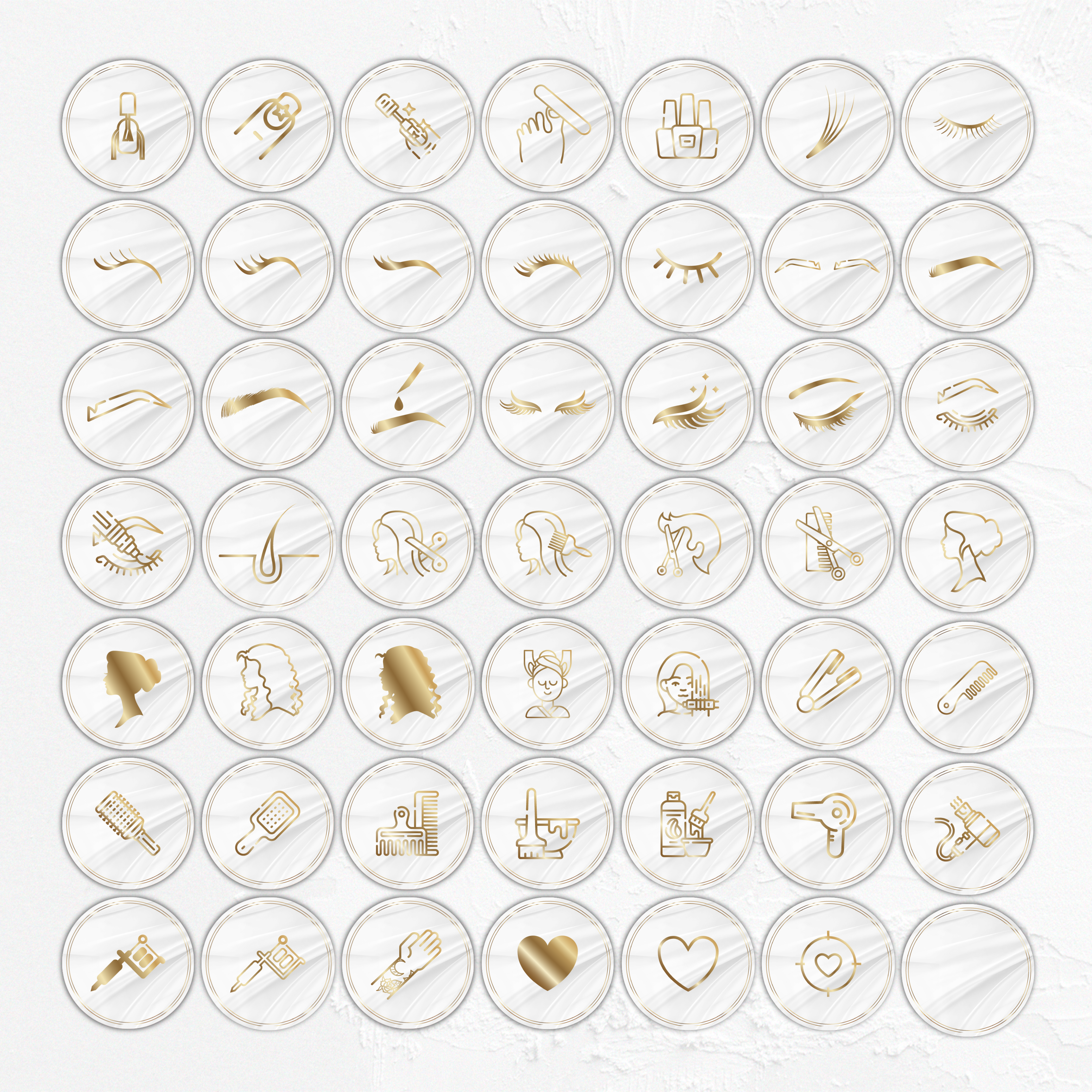 Paczka szablonów na social media - biel ze złotem - obrazek 7