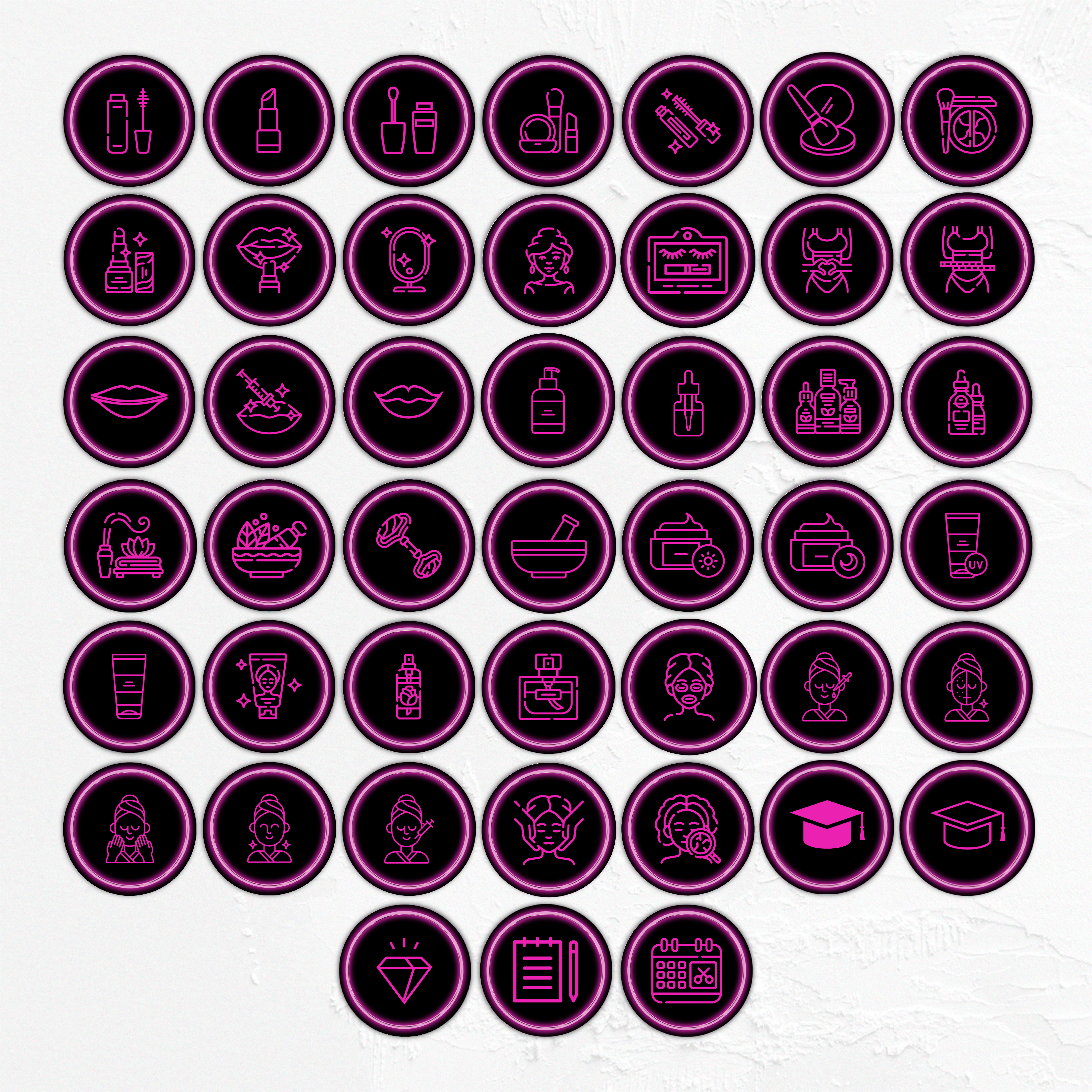 Paczka szablonów na social media - neonowy róż - obrazek 8