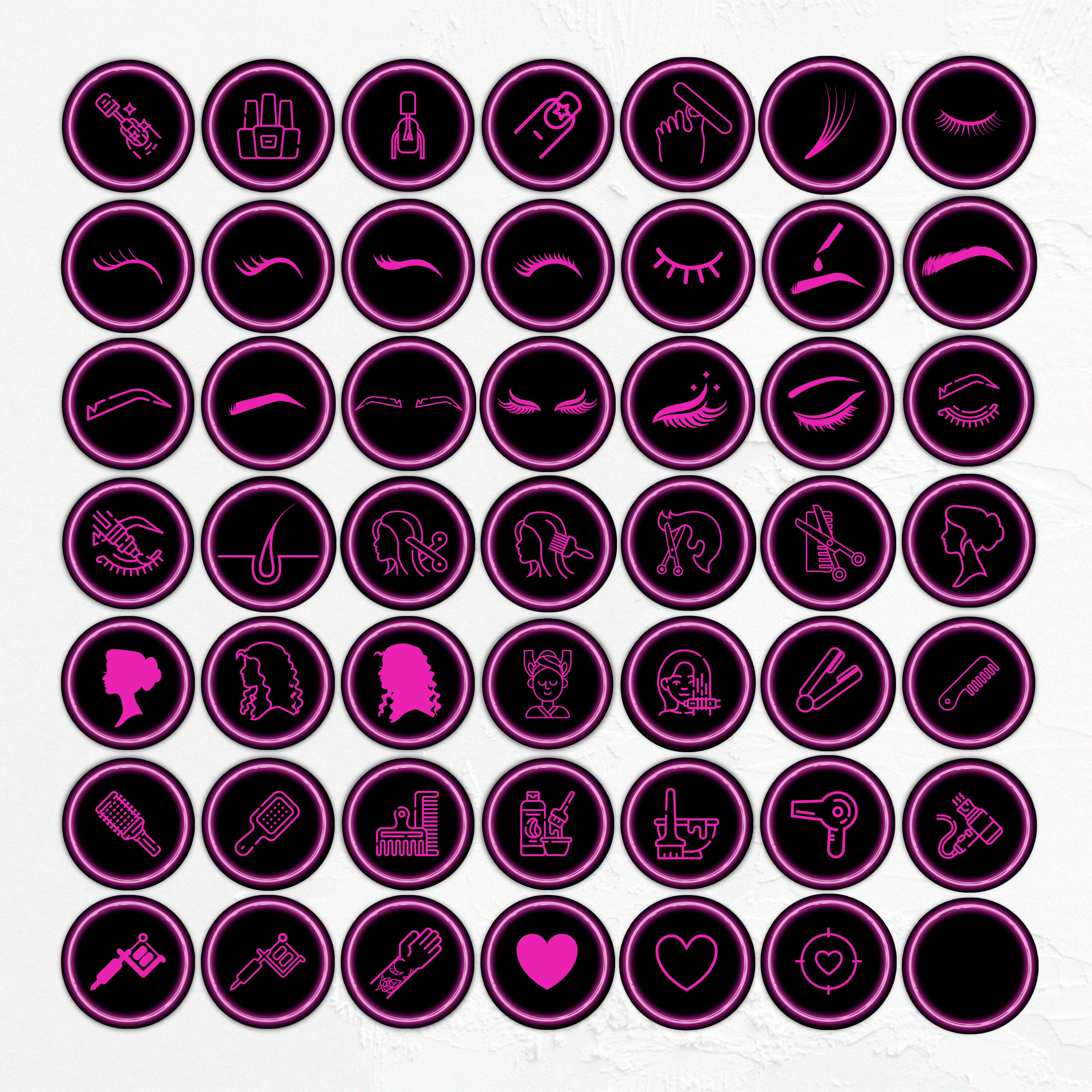 Paczka szablonów na social media - neonowy róż - obrazek 7